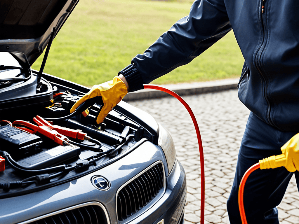 how to jump-start a car battery safely