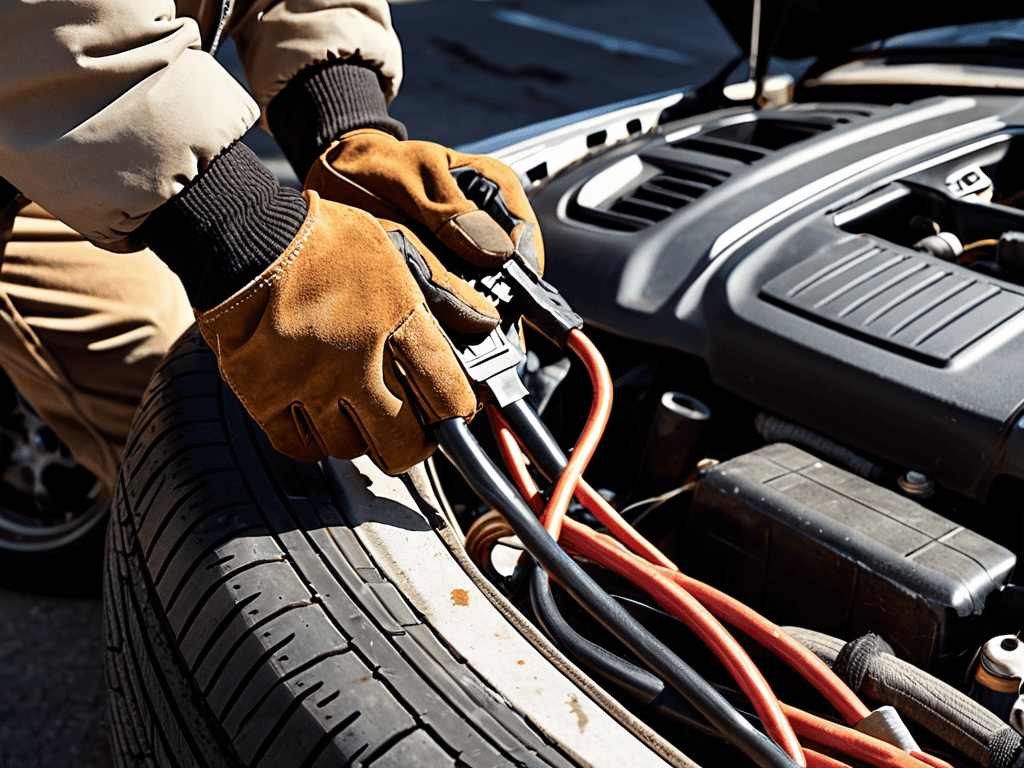 How to jump-start a car battery