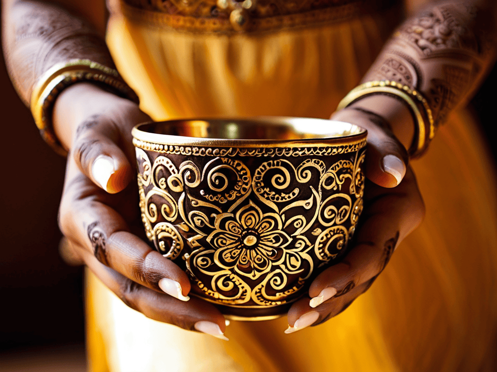 Mehndi symbolizing the cultural significance