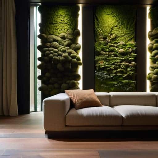 Acoustic rewilding for interiors in a home.