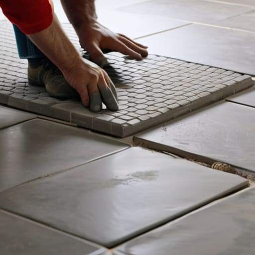 How to replace a broken floor tile.